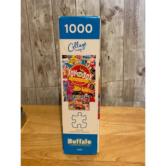 Buffalo Collage Crazy Toy Box Treasures 1000 Piece Jigsaw Puzzle Barbie Mattel - Picture 2 of 7